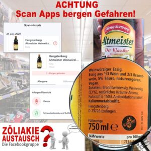 Gluten Check App - Fehler