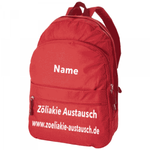 Rucksack Zöliakie Austausch mit Name