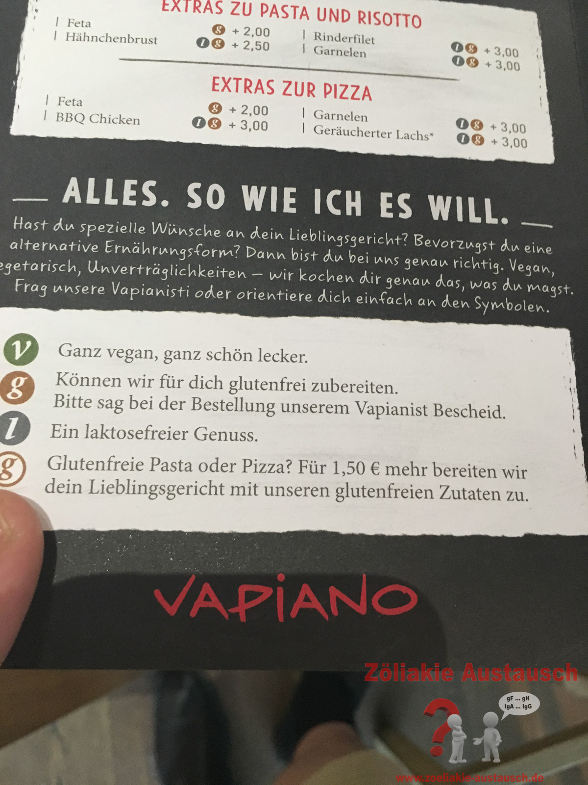 Vapiano Karte | Karte