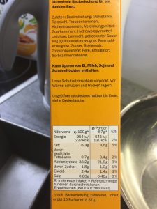 Zutaten Brotbackmischung Dunkel bei LIDL