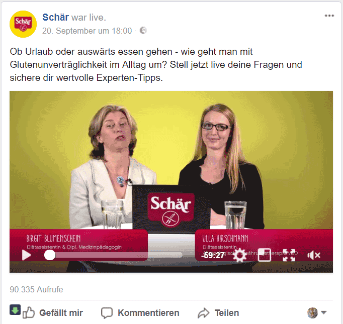 Schär Livechat Folge 3