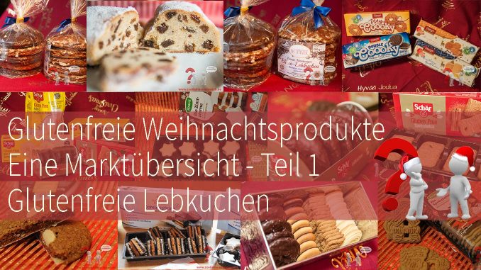 Titel glutenfreie Weihnachtsprodukte