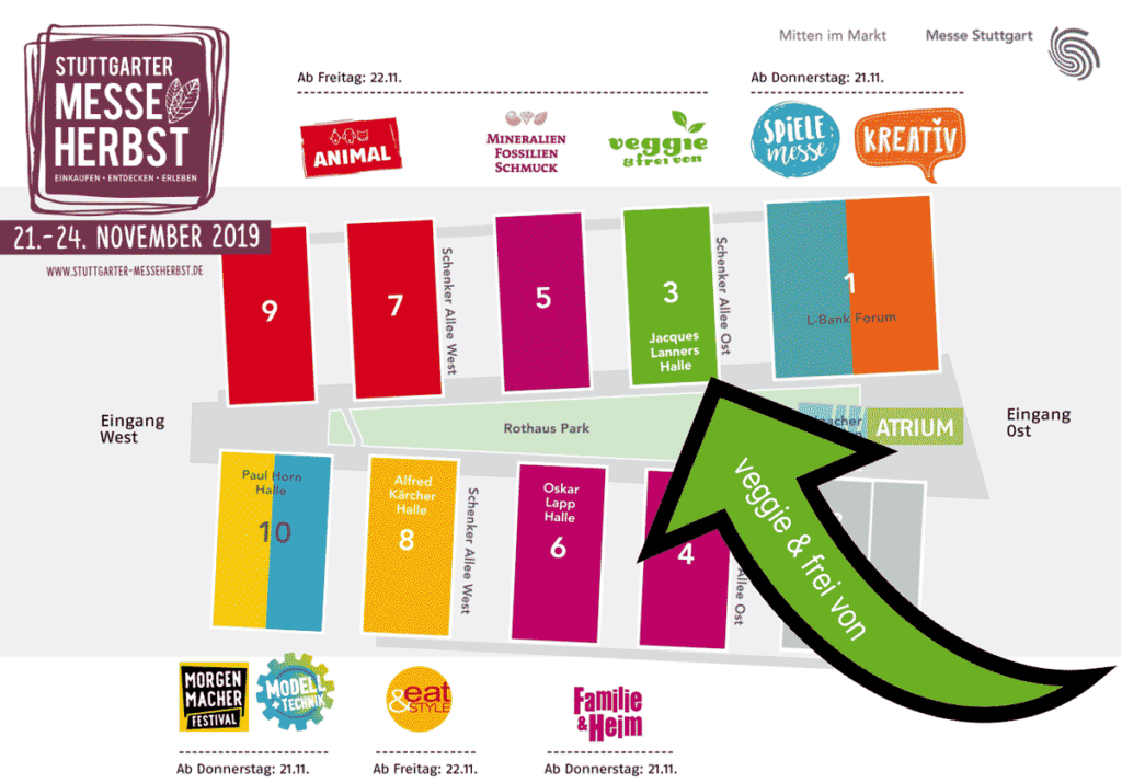 Hallenplan veggie&freivon 2019