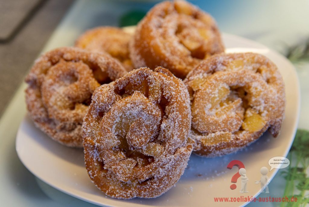 Glutenfreie Apfelberliner