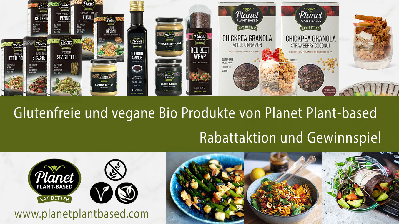 Planet Plant-Based - glutenfreie, vegane und proteinreiche Ernhrung aus  Deutschland - Zliakie Austausch