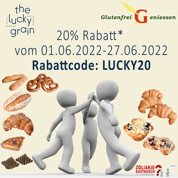 Rabattcode "the lucky grain"