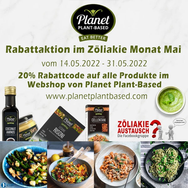 Rabattaktion Planet Plant Based - Vegan und Glutenfrei
