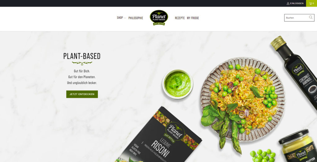 Webpage Planet plant-based