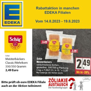 EDEKA Aktion - Schär Meisterbäckers , 2,49 Euro