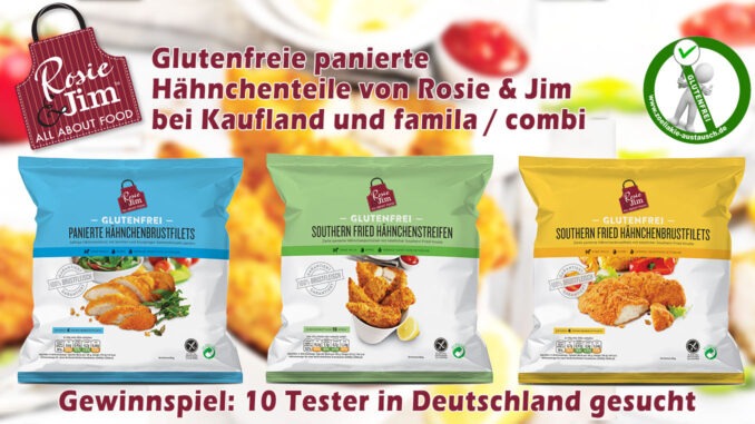 Glutenfreie panierte Hähnchenteile von Rosie & Jim