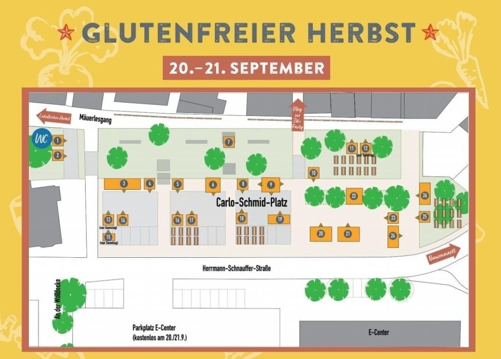 Weil der Stadt glutenfreier Herbstmarkt 2025 - Plan