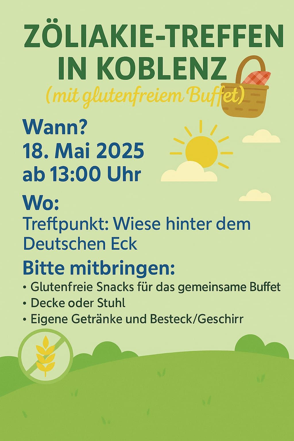 Glutenfreies Offline Treffen Koblenz Deutsches Eck