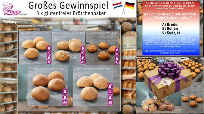 Leo Gewinnspiel - Glutenfreie Brötchen