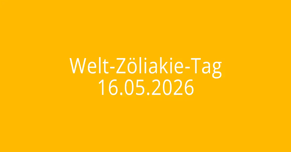 Welt Zöliakie Tag 2026
