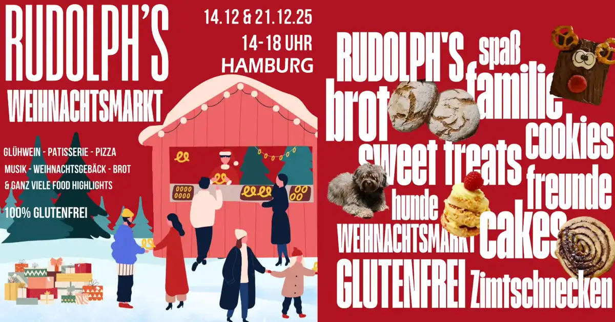 100% glutenfreier Weihnachtsmarkt bei Rudolph's in Hamburg