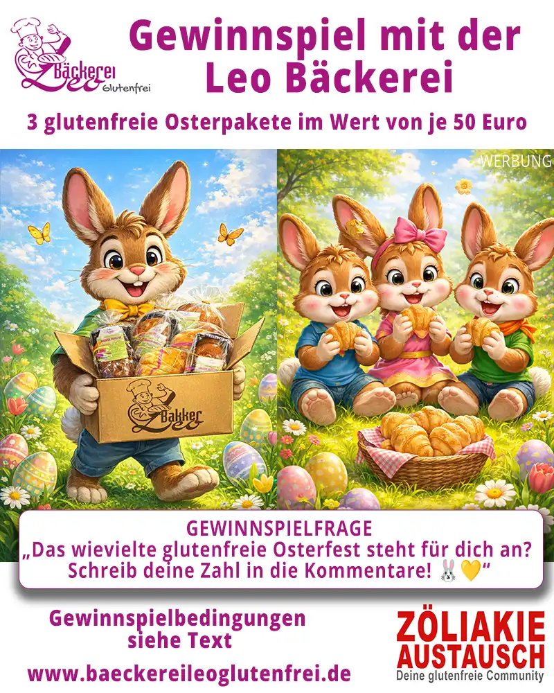 Gewinnspiel der Bäckerei Leo Glutenfrei