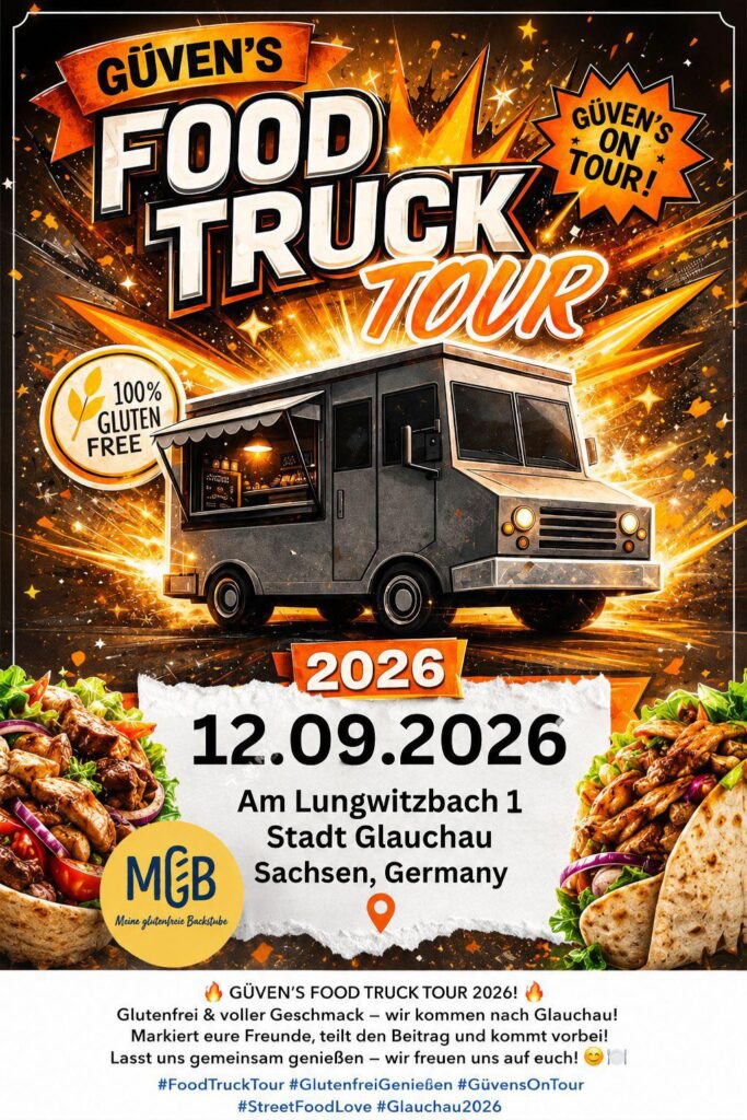 Glutenfreier Foodtruck Melek bei Meine glutenfreie Bäckerei MGB in Glauchau